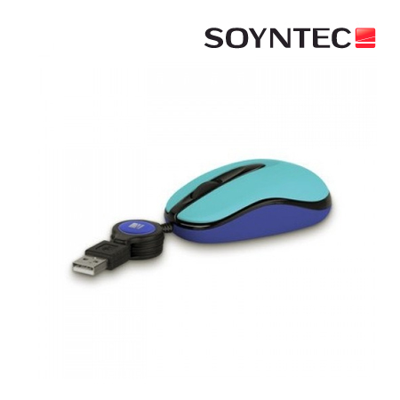 MOUSE SOYNTEC MINI INPPUT R270 OPTICO RETRACTIL USB BLUE SKY (PN 776788)